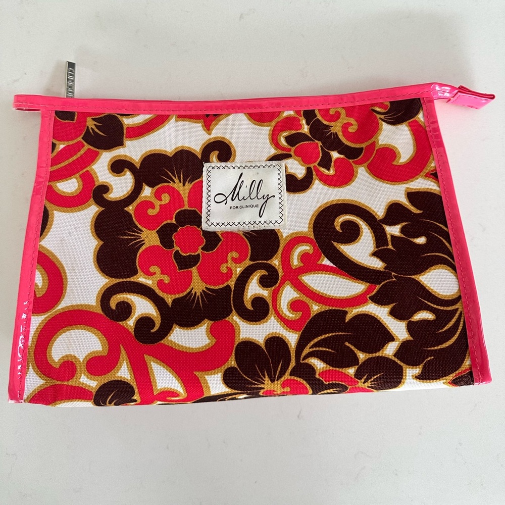 Milly for Clinique Floral Cosmetic Pouch